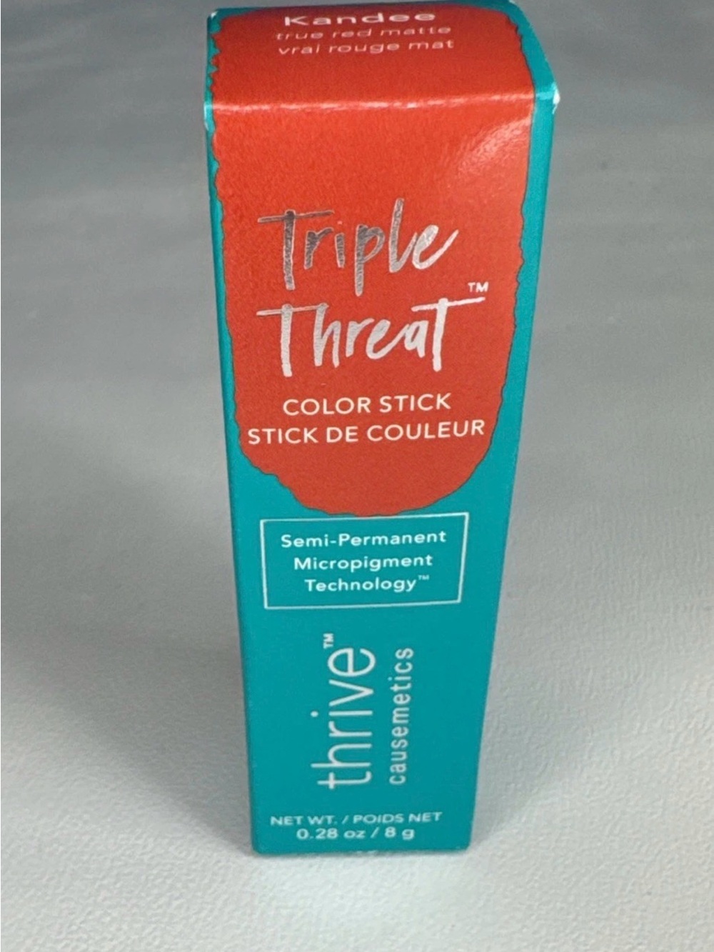 Thrive Causemetics Triple Threat Color Stick - True Red Matte NIB